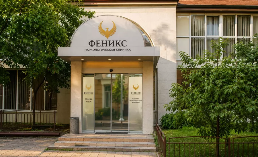Вход в наркологическую клинику «Феникс» в Орске